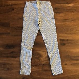 Michael Kors navy blue gingham leggings